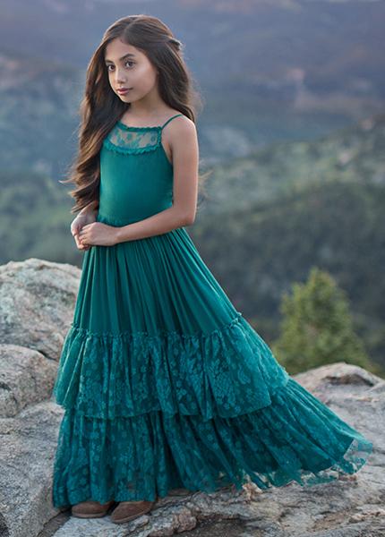 Catrin Dress in Teal