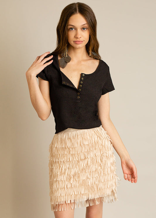 Kalama Henley in Washed Black