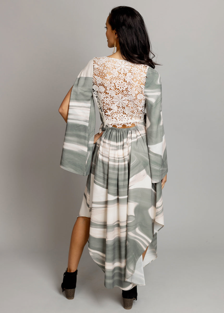 Connie Dress in Agave Waves