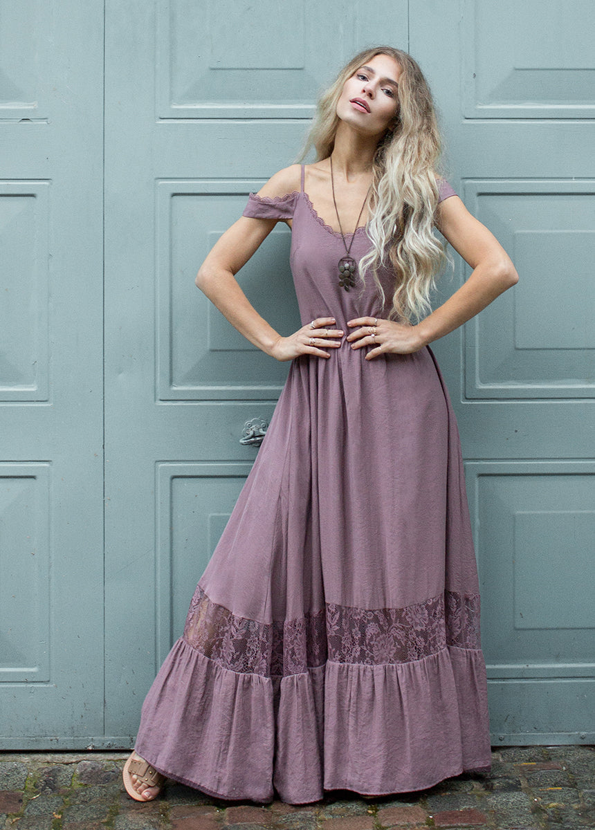 Coral Dress in Orchid