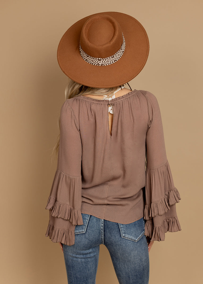 Devina Top in Light Mahogany