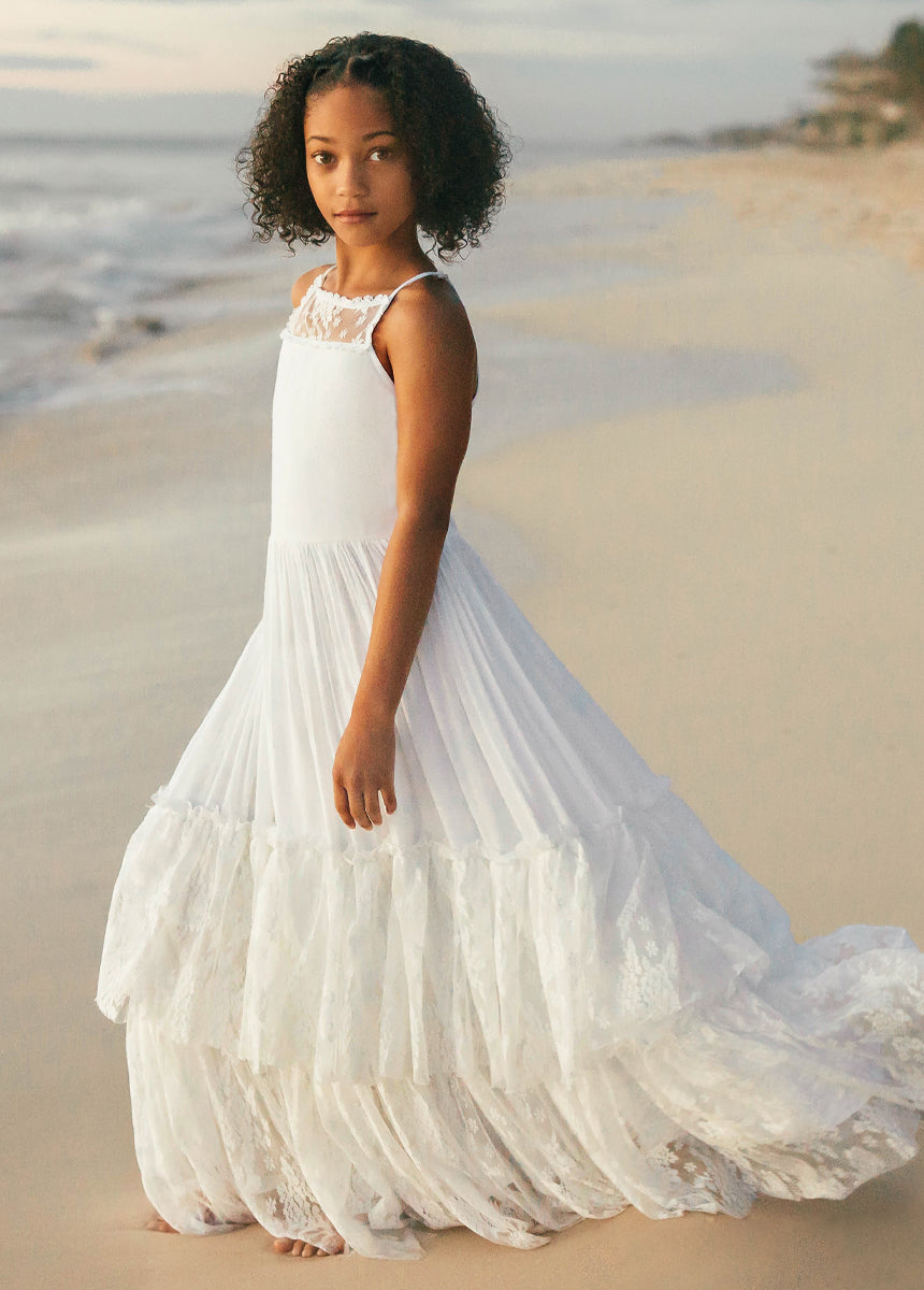 Catrin Dress in White