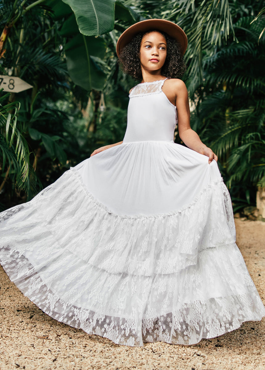 Catrin Dress in White