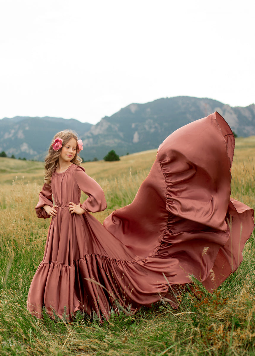 Leana Impact Dress in Cedarwood