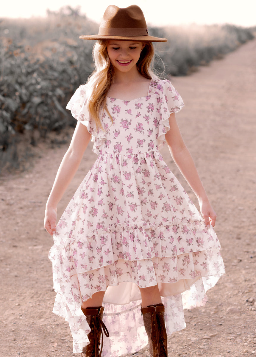 Dimia Dress in Lilac Ditsy Floral