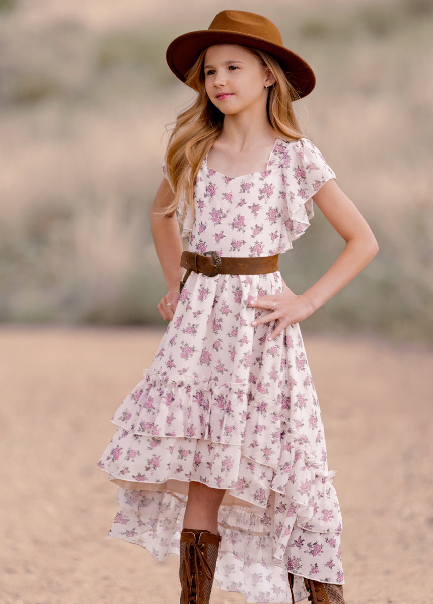Dimia Dress in Lilac Ditsy Floral