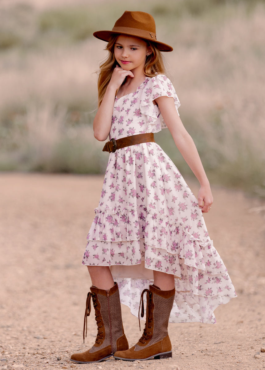 Dimia Dress in Lilac Ditsy Floral