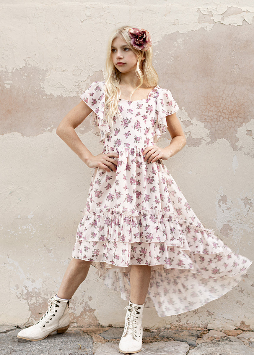 Dimia Dress in Lilac Ditsy Floral