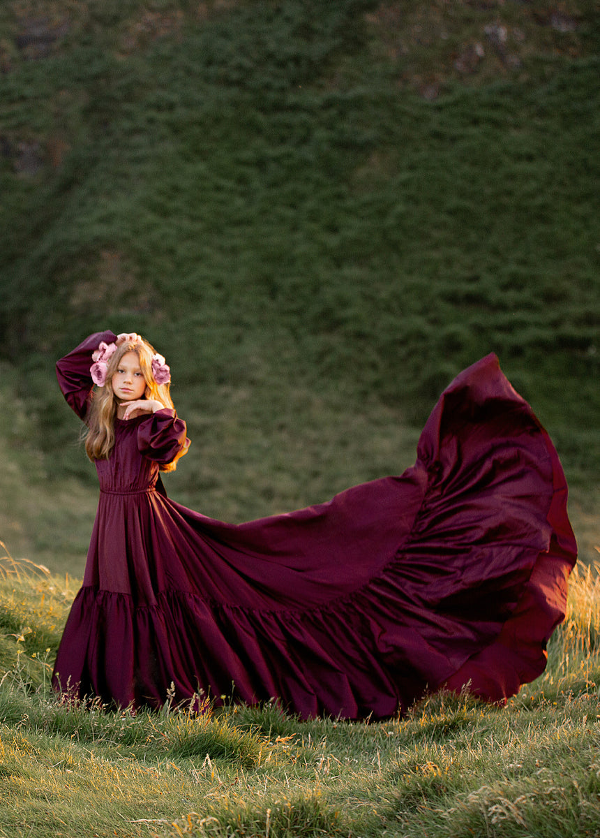 Leana Impact Dress in Plum