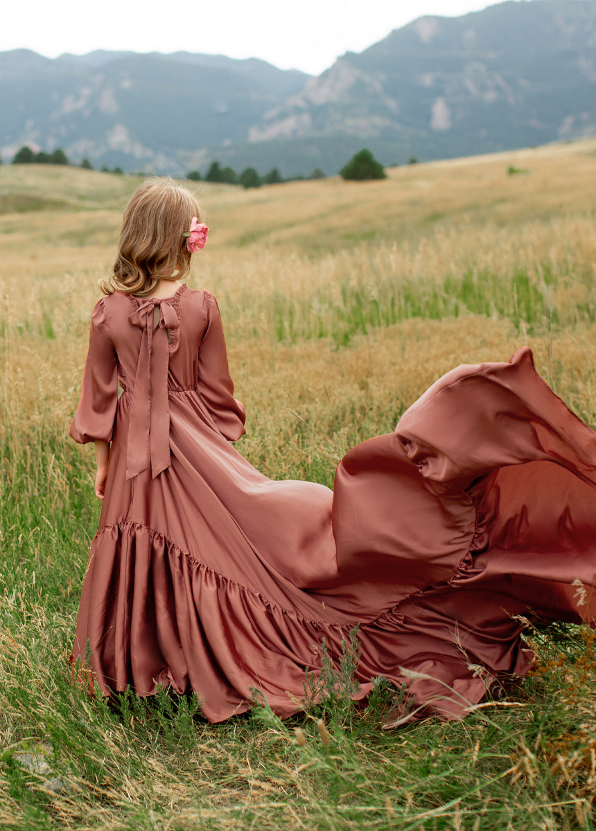 Leana Impact Dress in Cedarwood