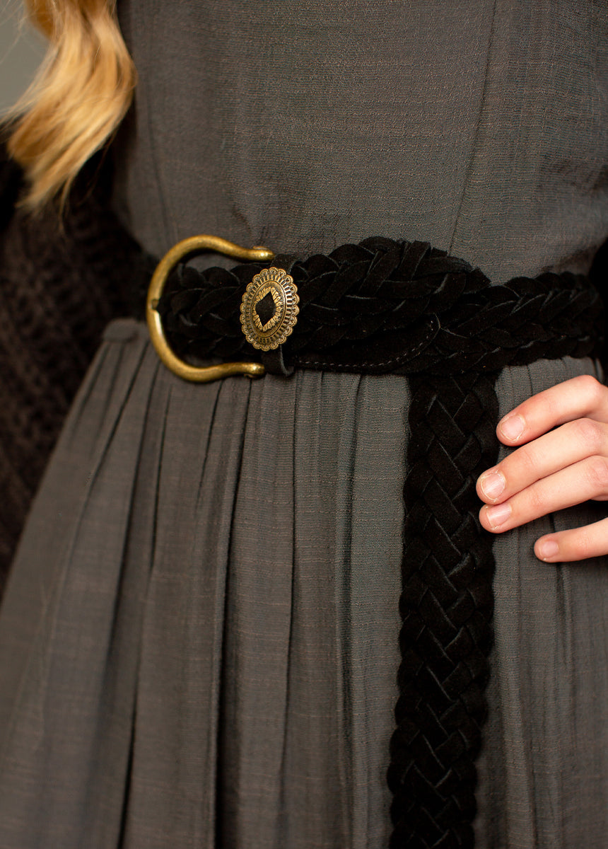 Wendie Leather Belt in Black