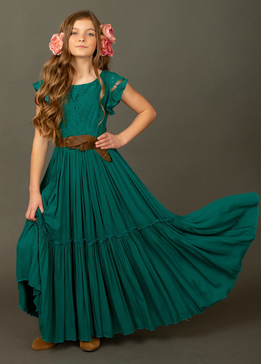 Macy Dress in Teal
