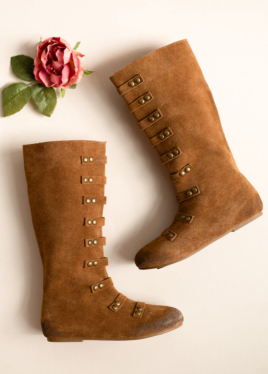 Freya Leather Boot in Chestnut