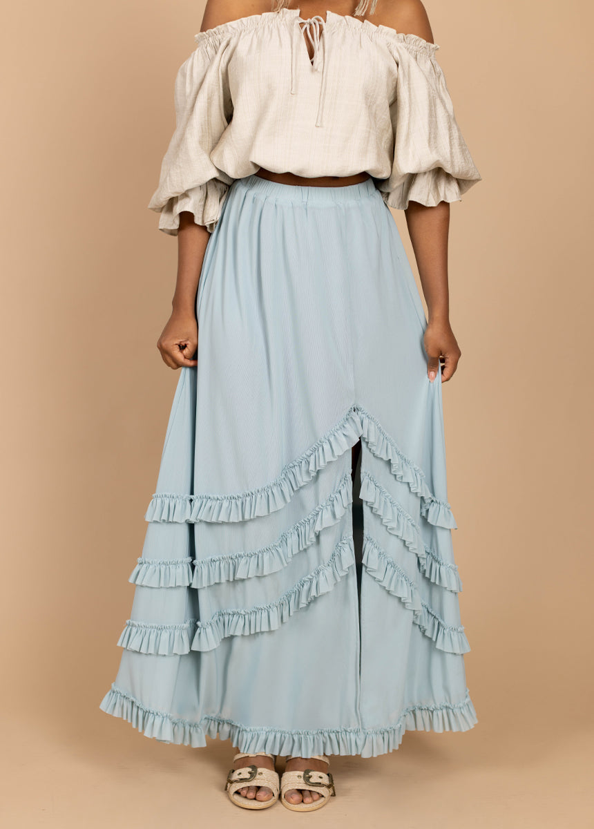 Eadie Skirt in Ice Blue