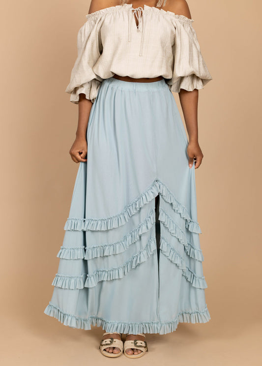 Eadie Skirt in Ice Blue