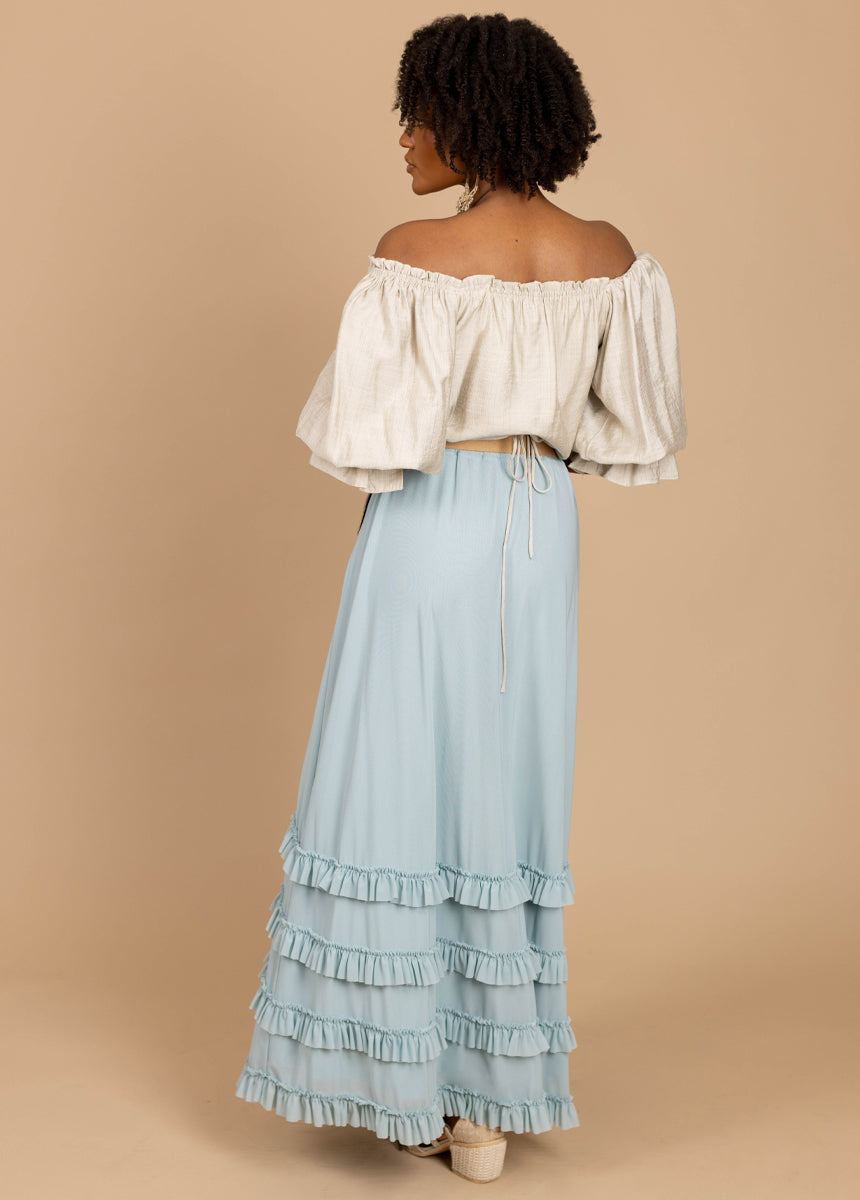 Eadie Skirt in Ice Blue