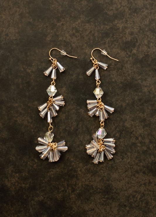 Aries Cluster Earrings in Iridescent