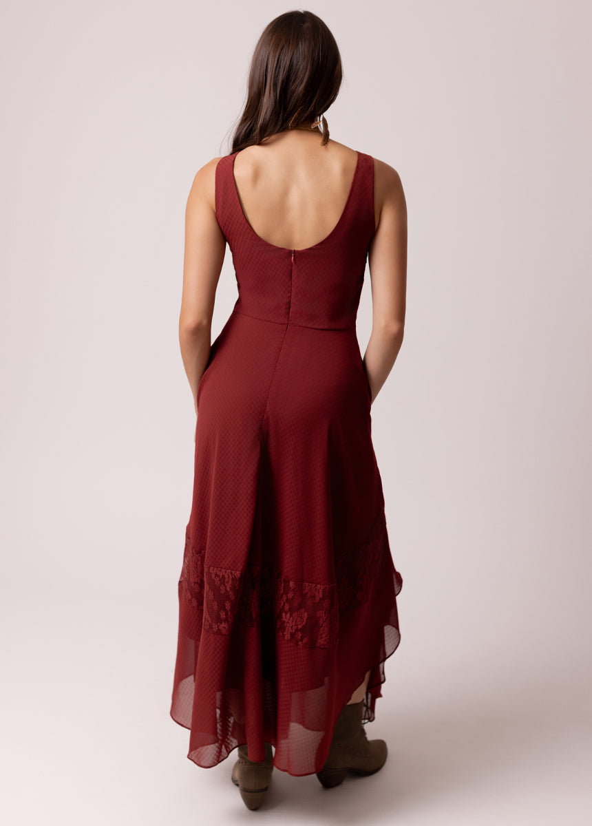 Eirini Dress in Wine
