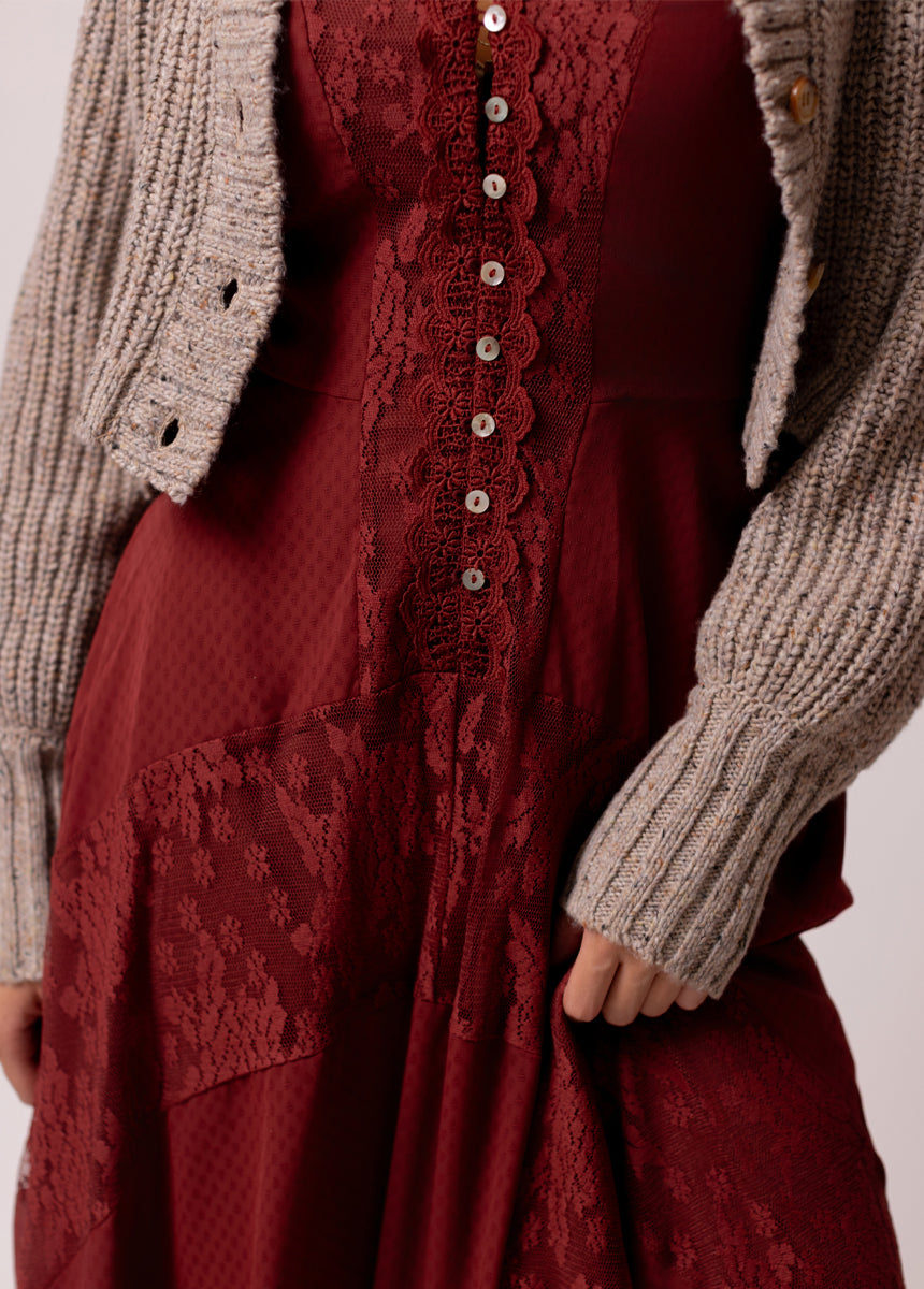 Eirini Dress in Wine