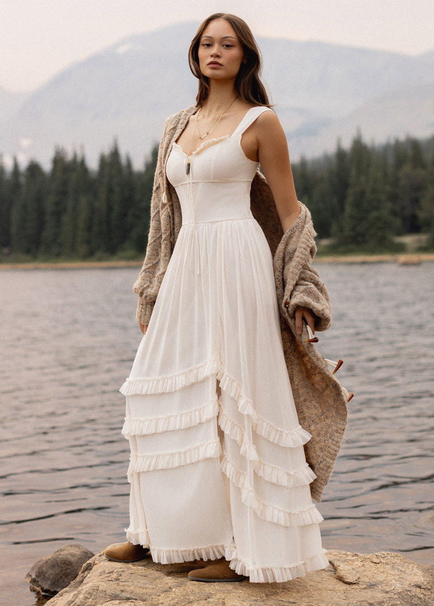 Elinda Dress in Cream