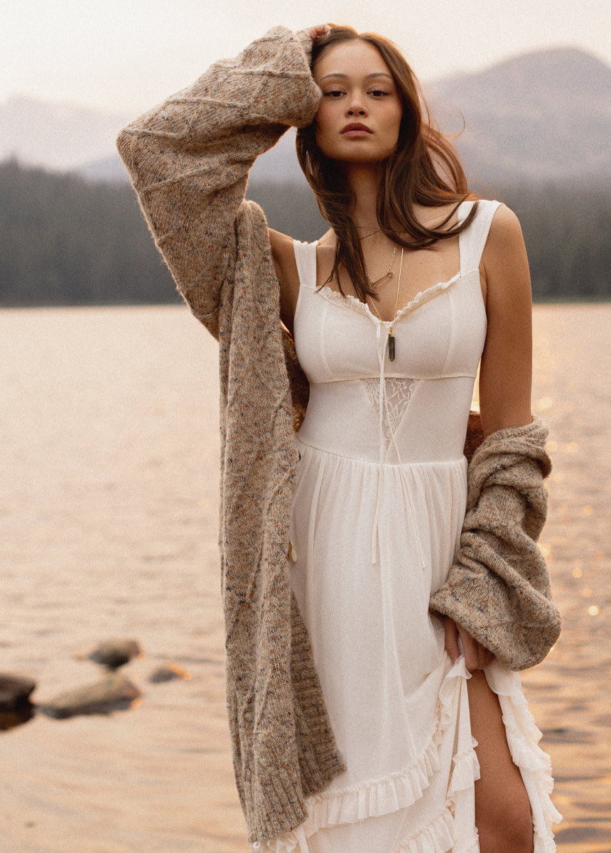 Elinda Dress in Cream