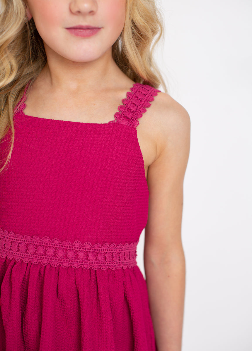 Elmina Top in Hibiscus