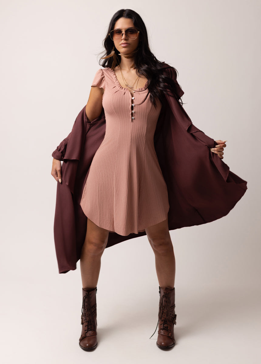 Emigene Dress in Rose