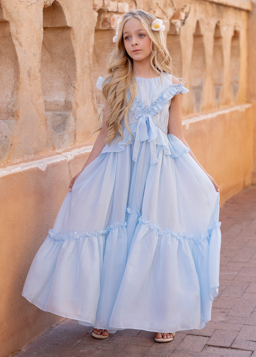 Emmy Dress in Ice Blue