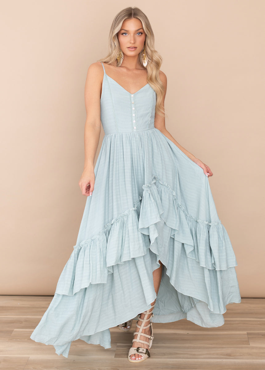 Everlie Dress in Blue Smoke