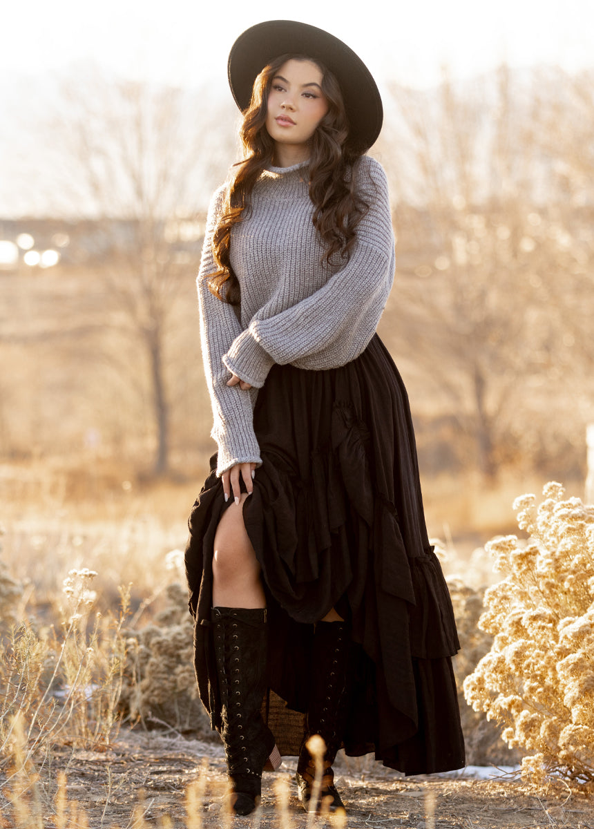 Kenzie Sweater in Heather Gray