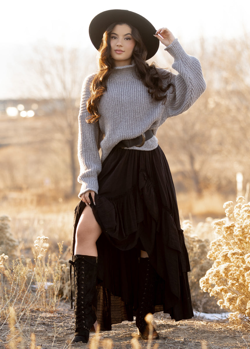 Kenzie Sweater in Heather Gray