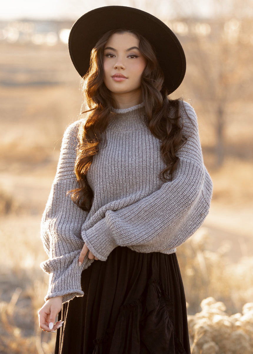 Kenzie Sweater in Heather Gray