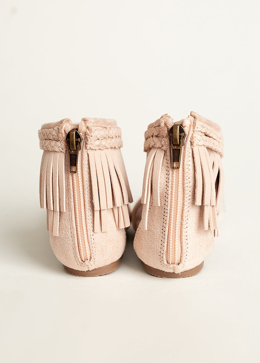 Fennah Flat in Rose Tan