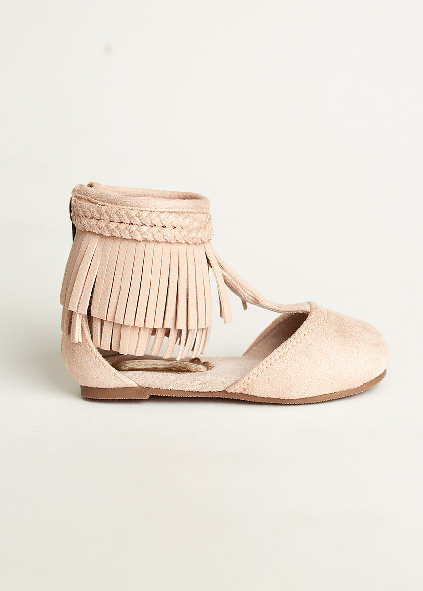 Fennah Flat in Rose Tan