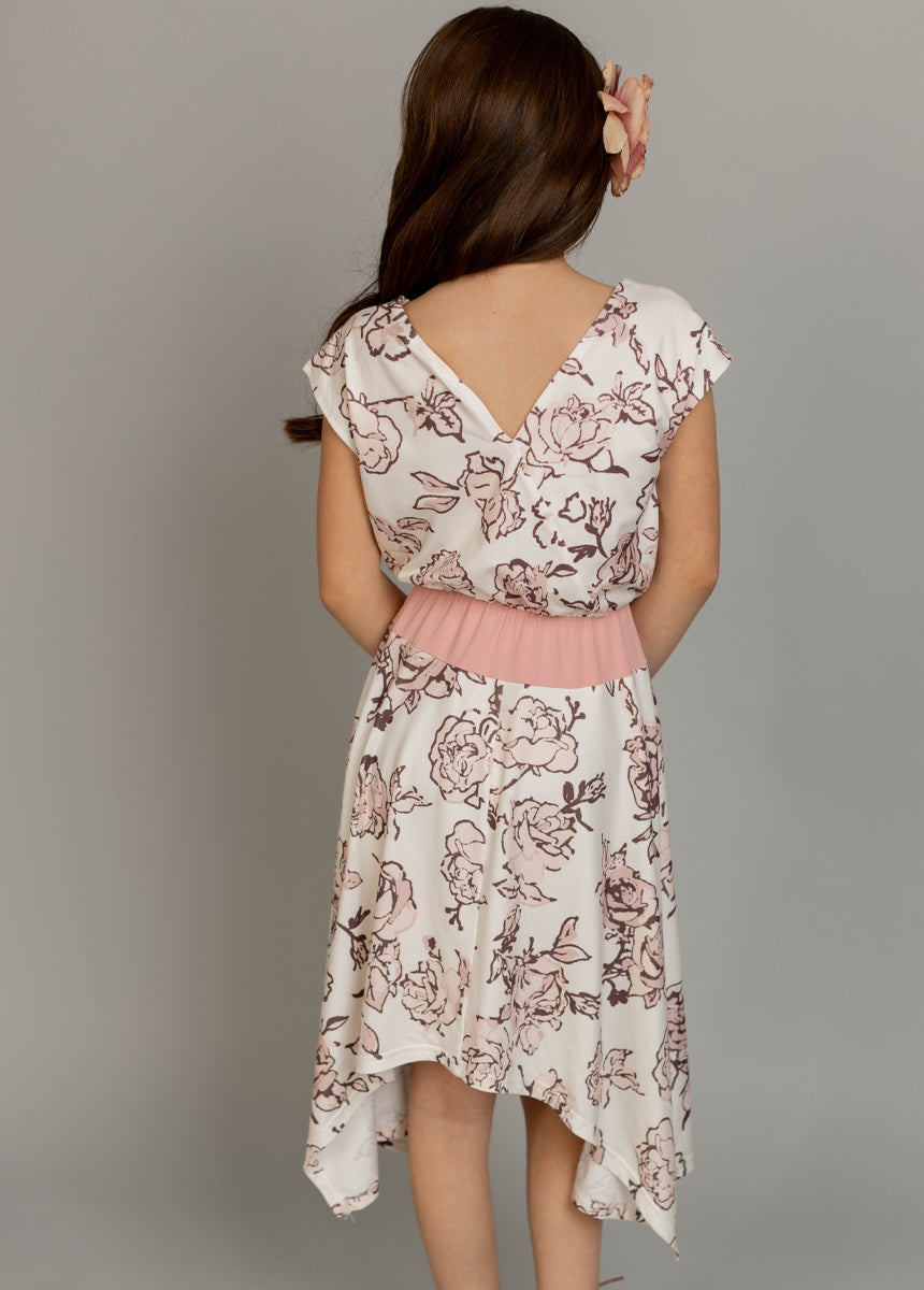 Fenlie Dress in Cream Boho Floral