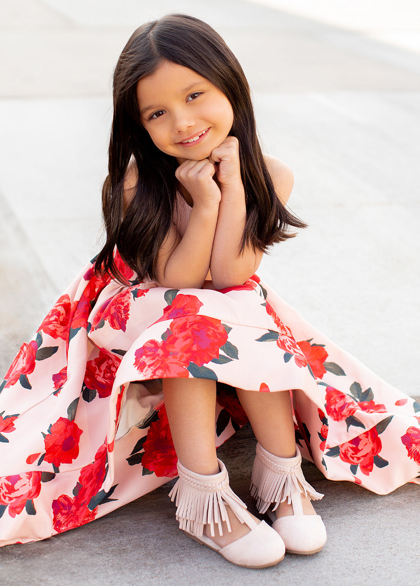 Fennah Flat in Rose Tan