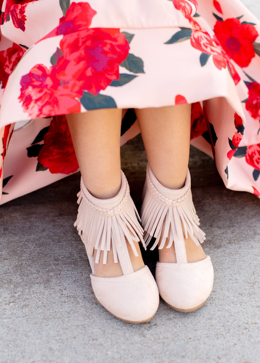 Fennah Flat in Rose Tan