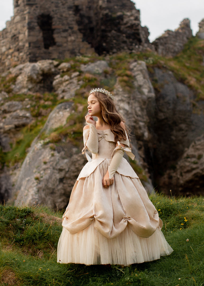 Princess Costume Set in Light Gold