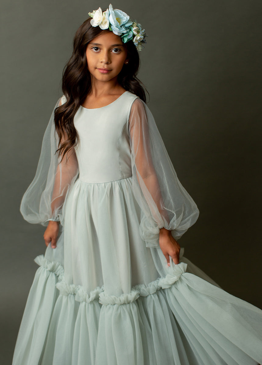 Flora Flower Crown in Blue