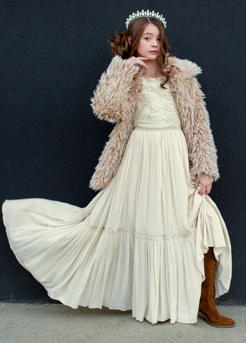 Viola Dress in Cream