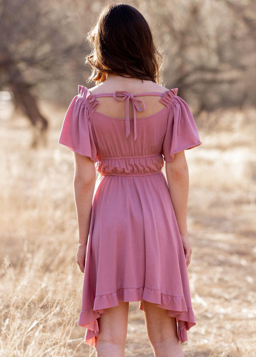 Fran Dress in Mauve
