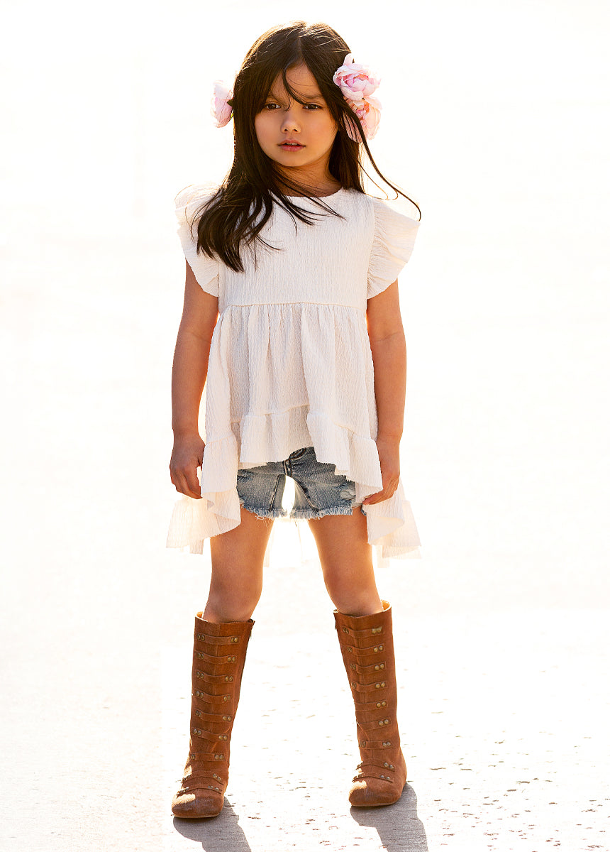 Freya Leather Boot in Chestnut