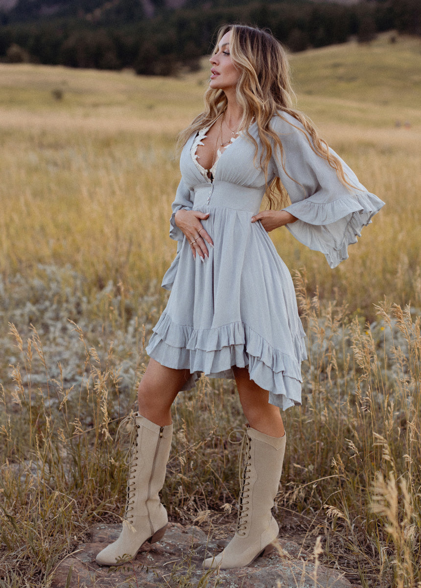 Galinda Dress in Whisper Blue