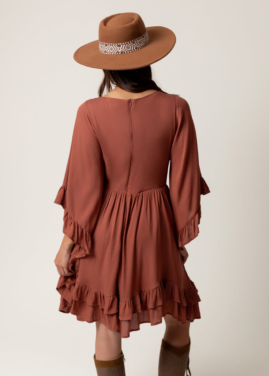 Galinda Dress in Clay