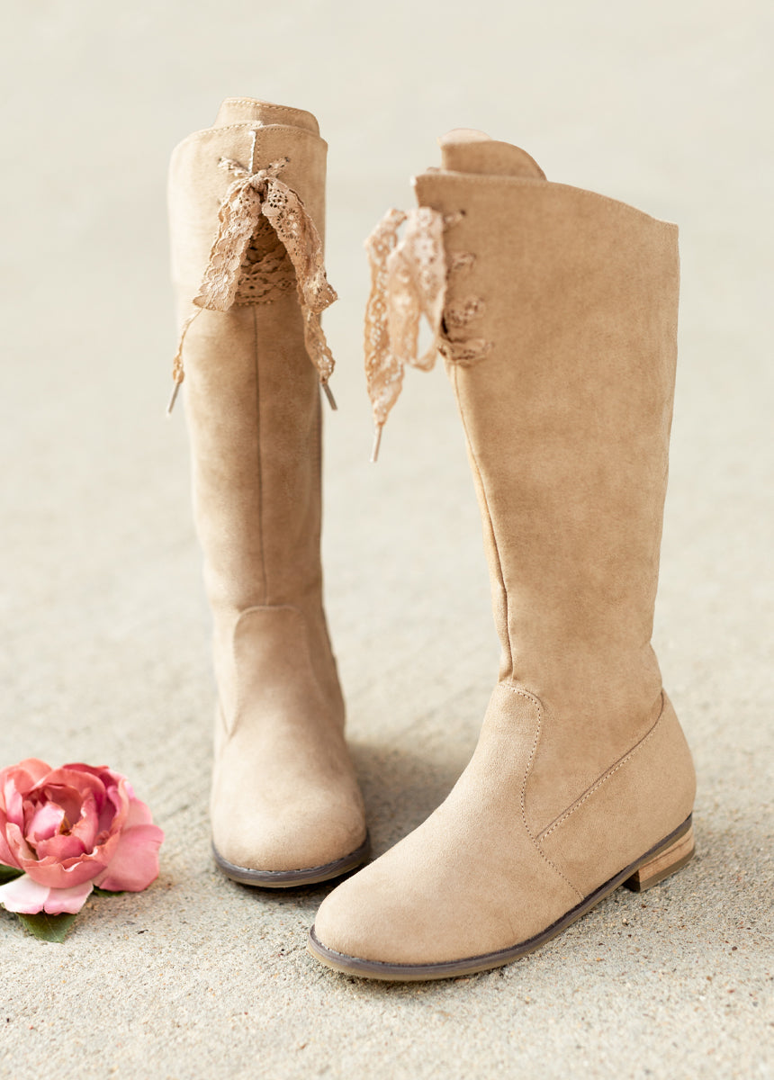 Lacey Boot in Dark Sand
