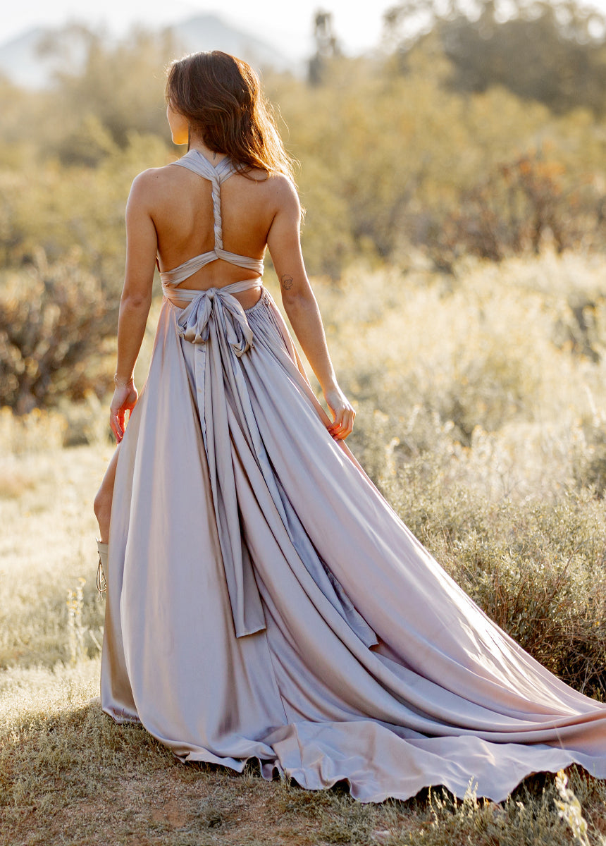 June Impact Dress in Stone