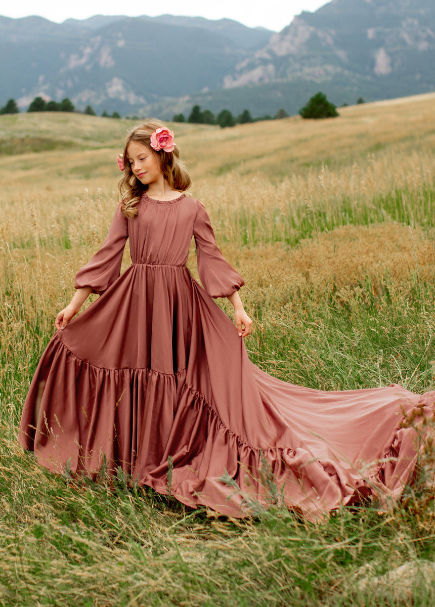 Leana Impact Dress in Cedarwood