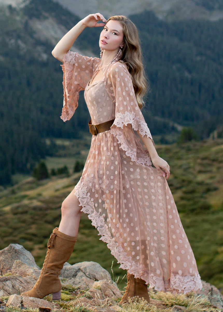 Gigi Dress in Desert Shell