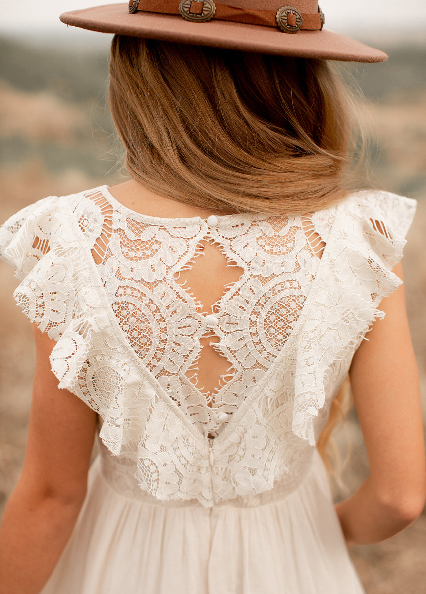 Lacy Petticoat Dress in Cream