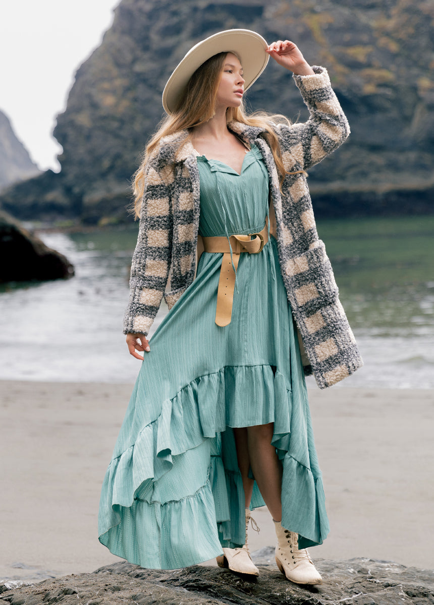 Gwenaelle Dress in Ocean Green